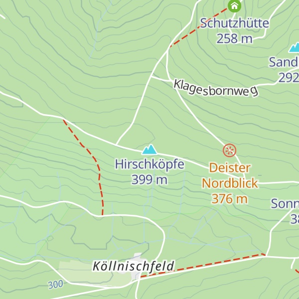 Map of Hirschköpfe