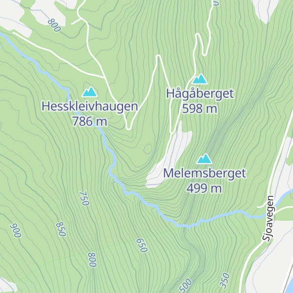 Map of Flåtberget