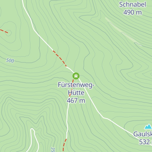 Map of Fürstenweg-Hütte