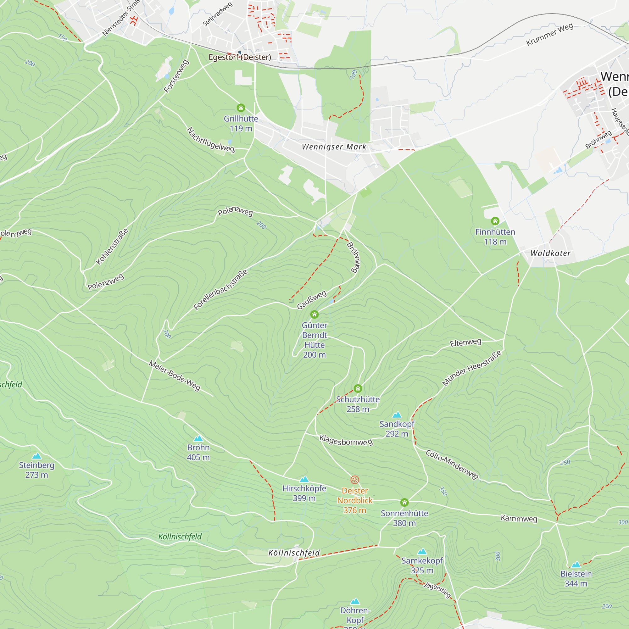 Günter Berndt Hütte map