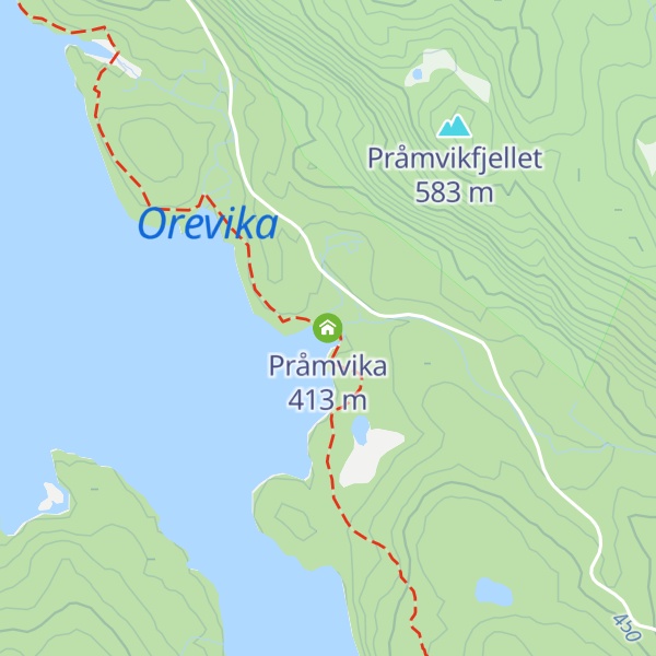 Map of Pråmvika