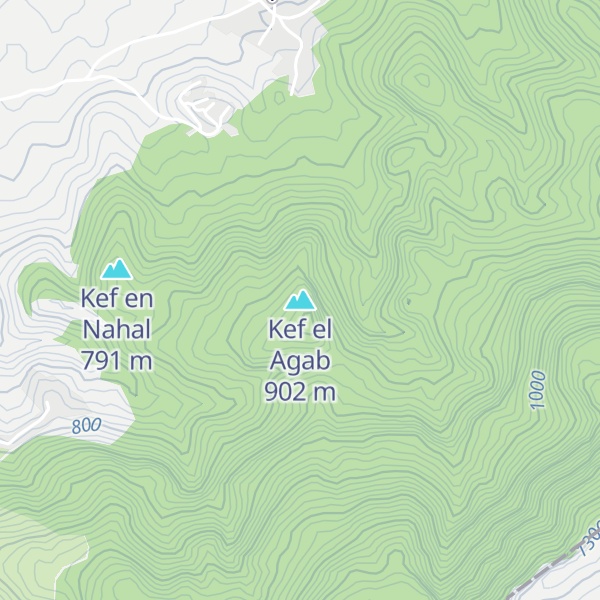 Map of Kef el Agab