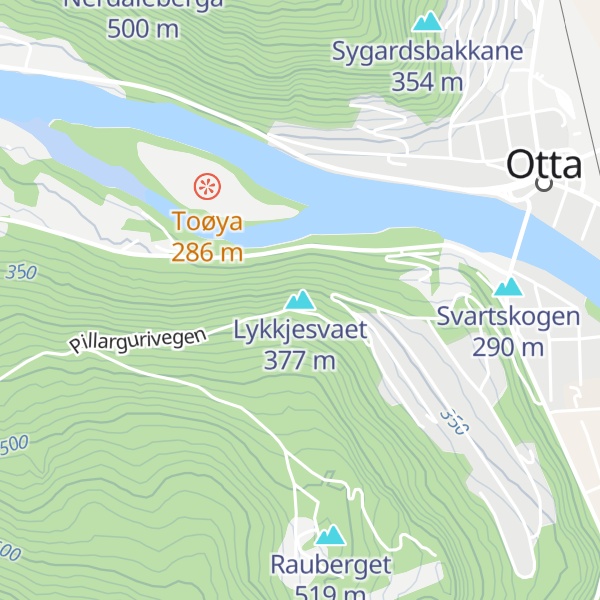 Map of Lykkjesvaet