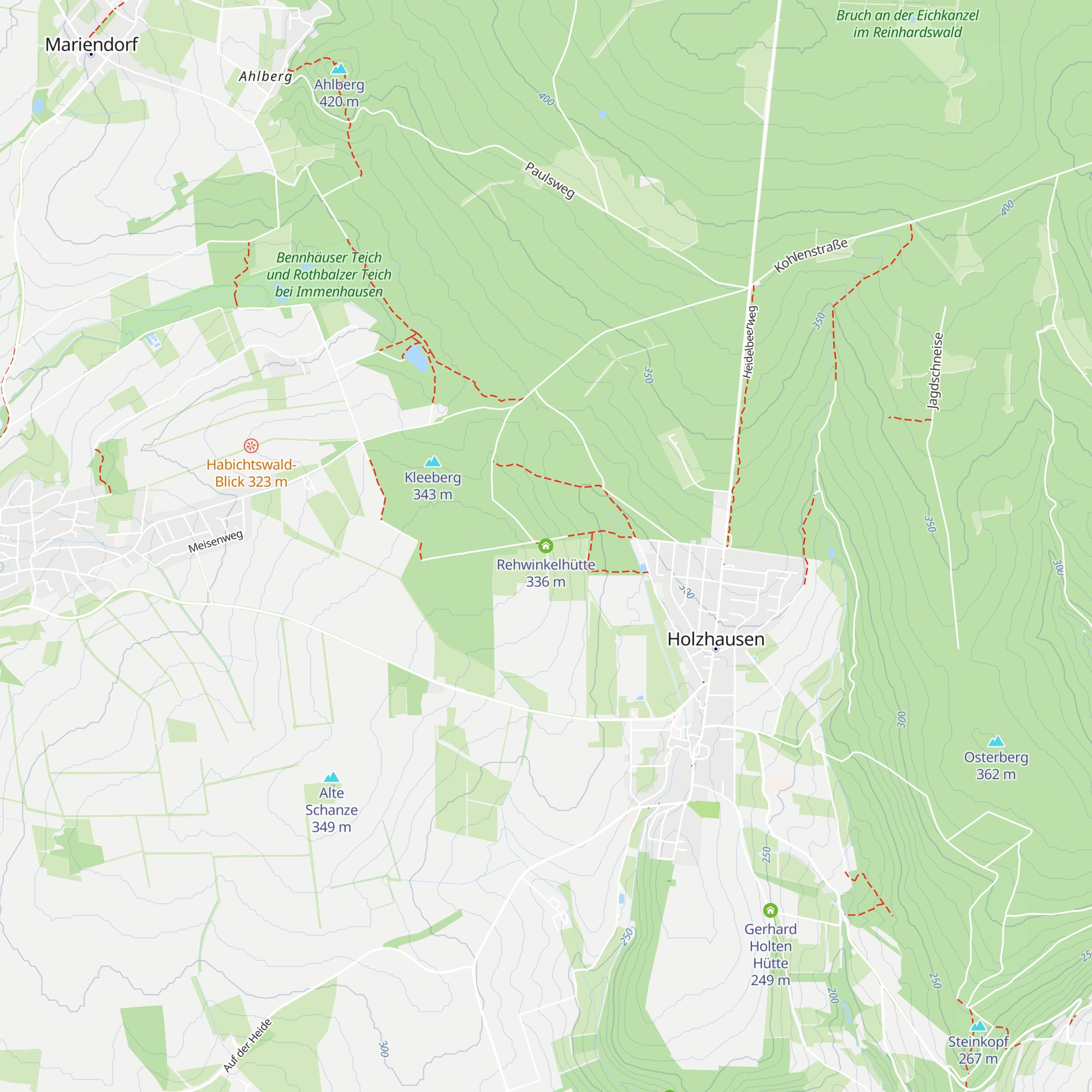 Rehwinkelhütte map