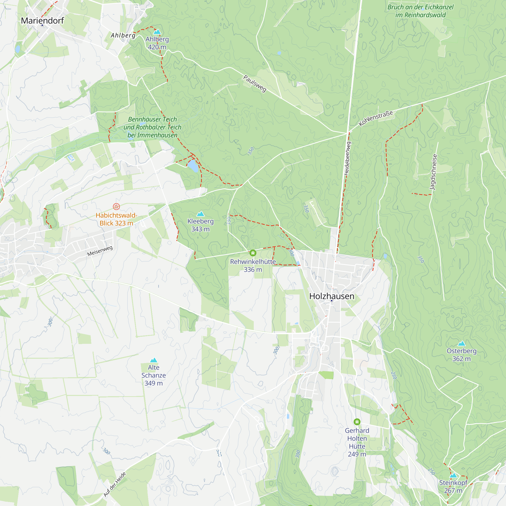 Rehwinkelhütte map