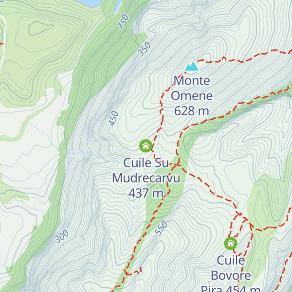 Map of Cuile Su Mudrecarvu