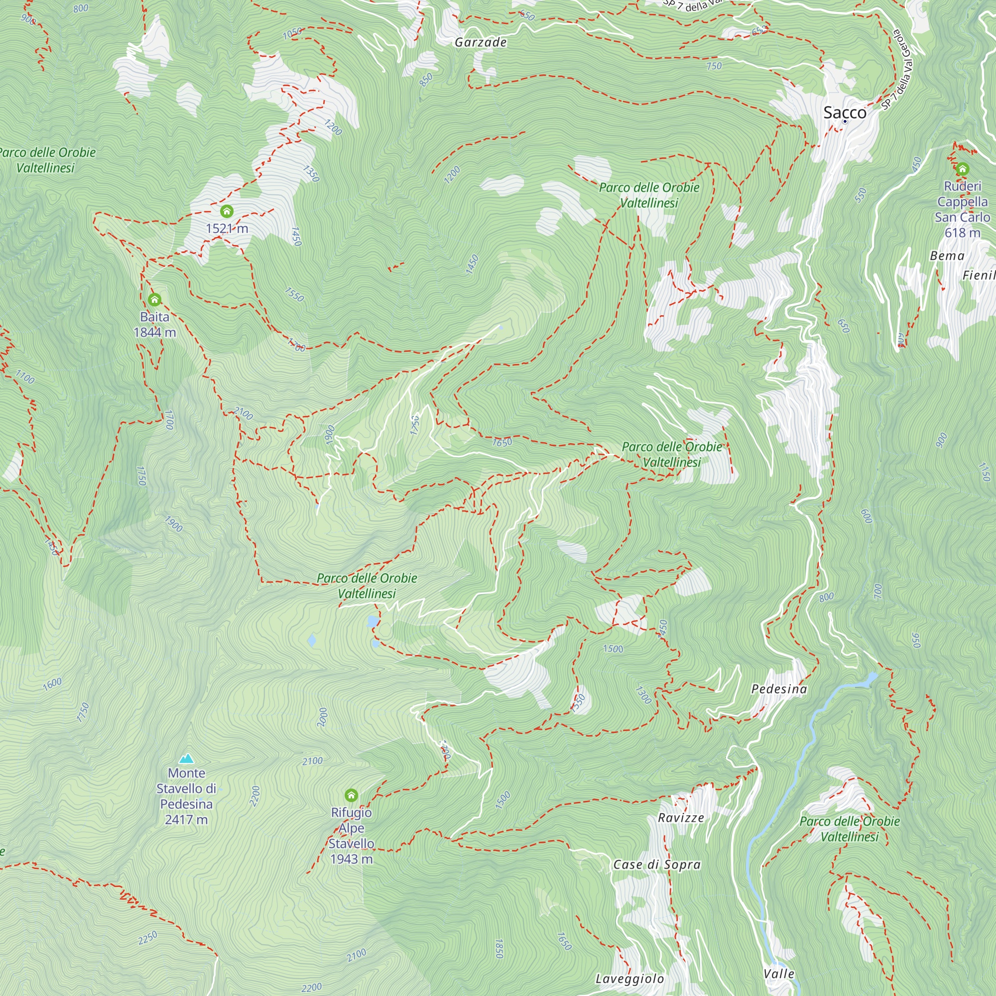 Baita del Gaspar map