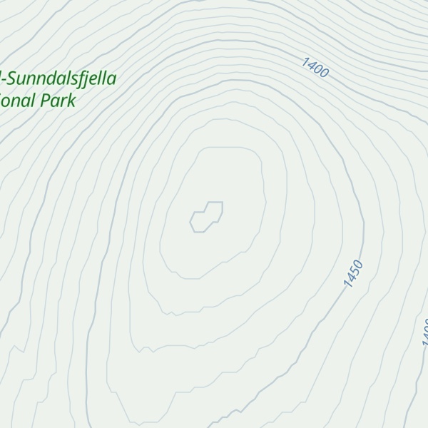 Map of Trondfjellet