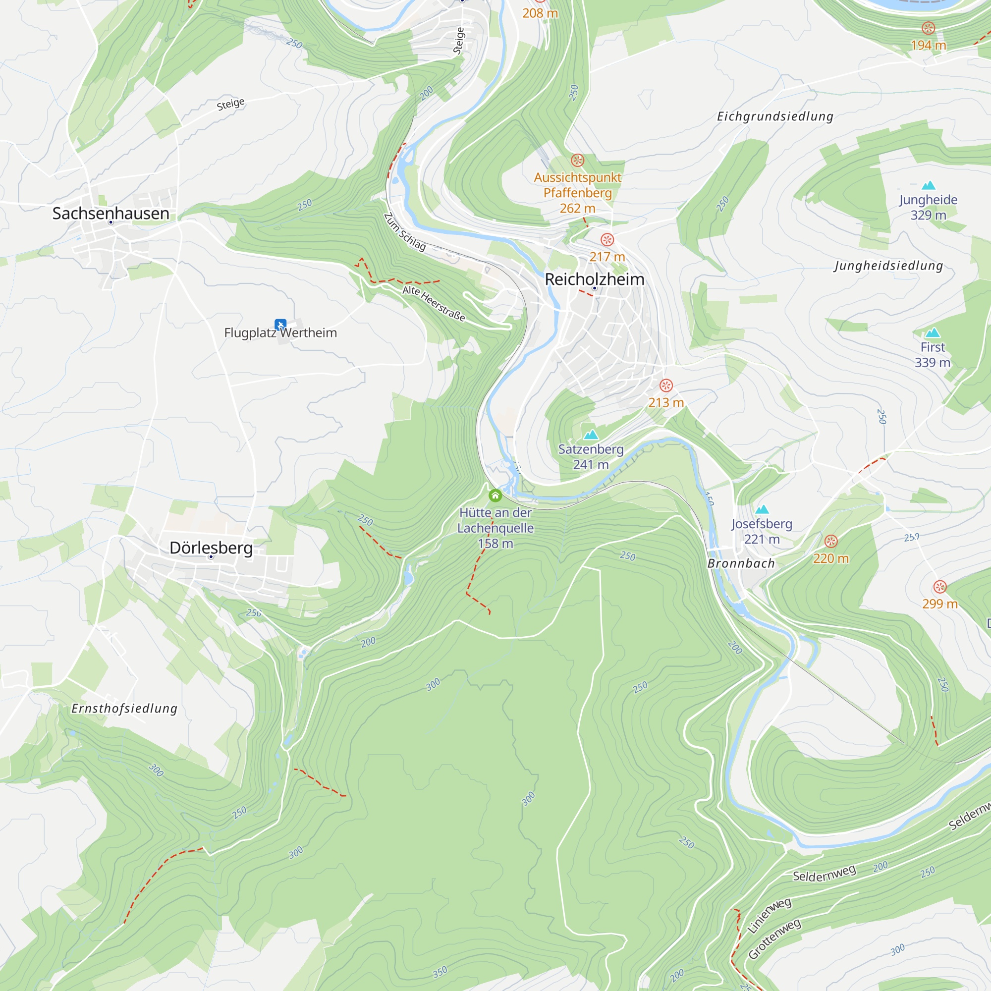 Hütte an der Lachenquelle map
