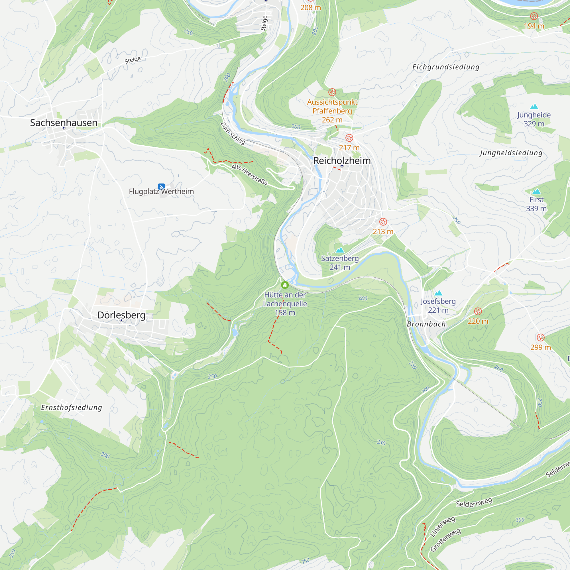 Hütte an der Lachenquelle map