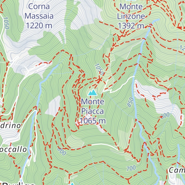Map of Monte Piacca