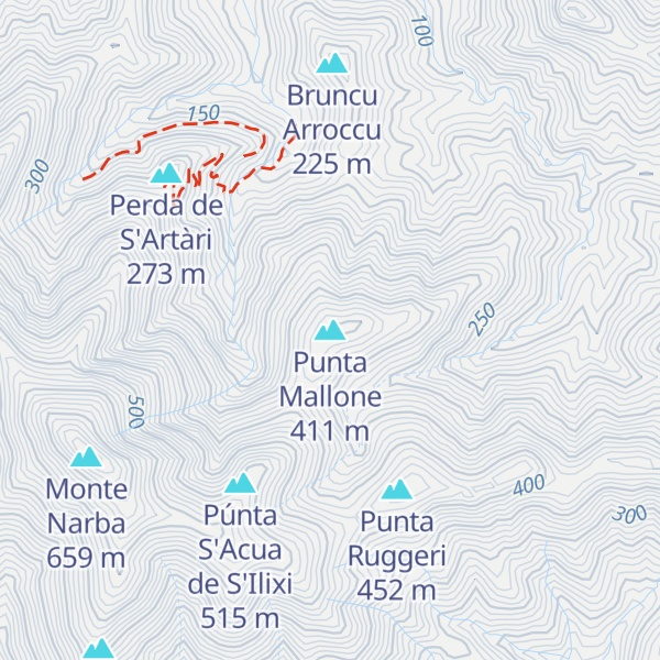 Map of Punta Mallone