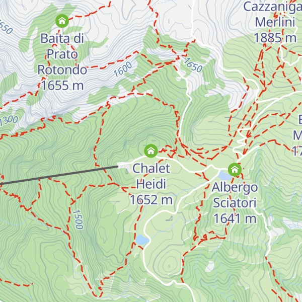 Map of Chalet Heidi