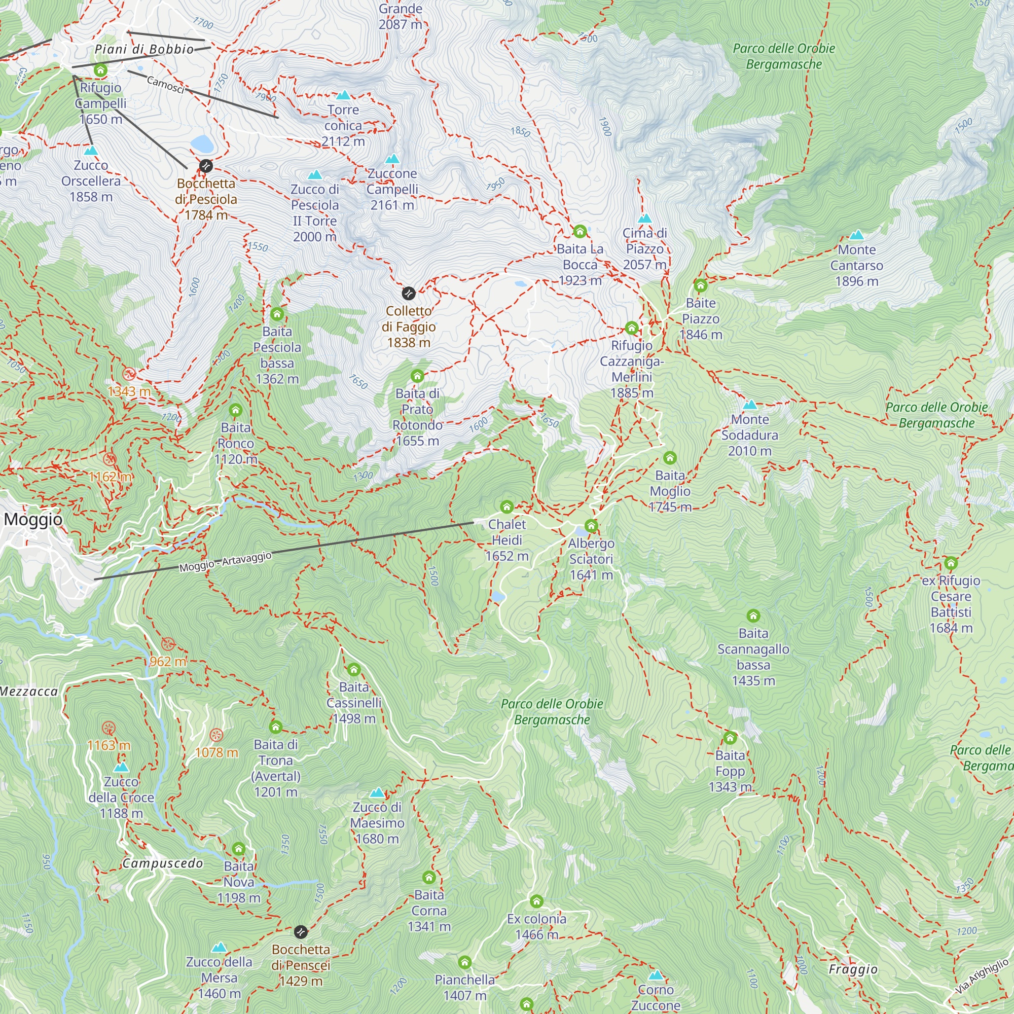Chalet Heidi map