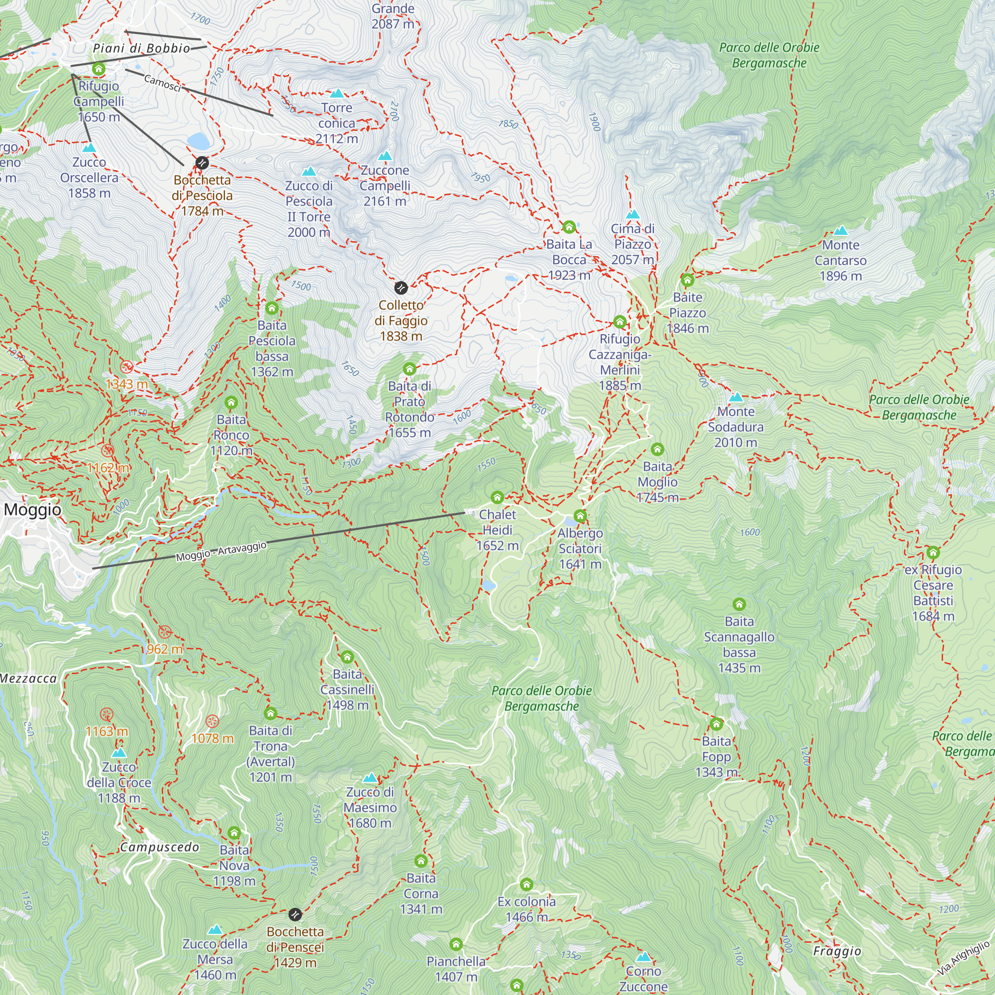 Chalet Heidi map