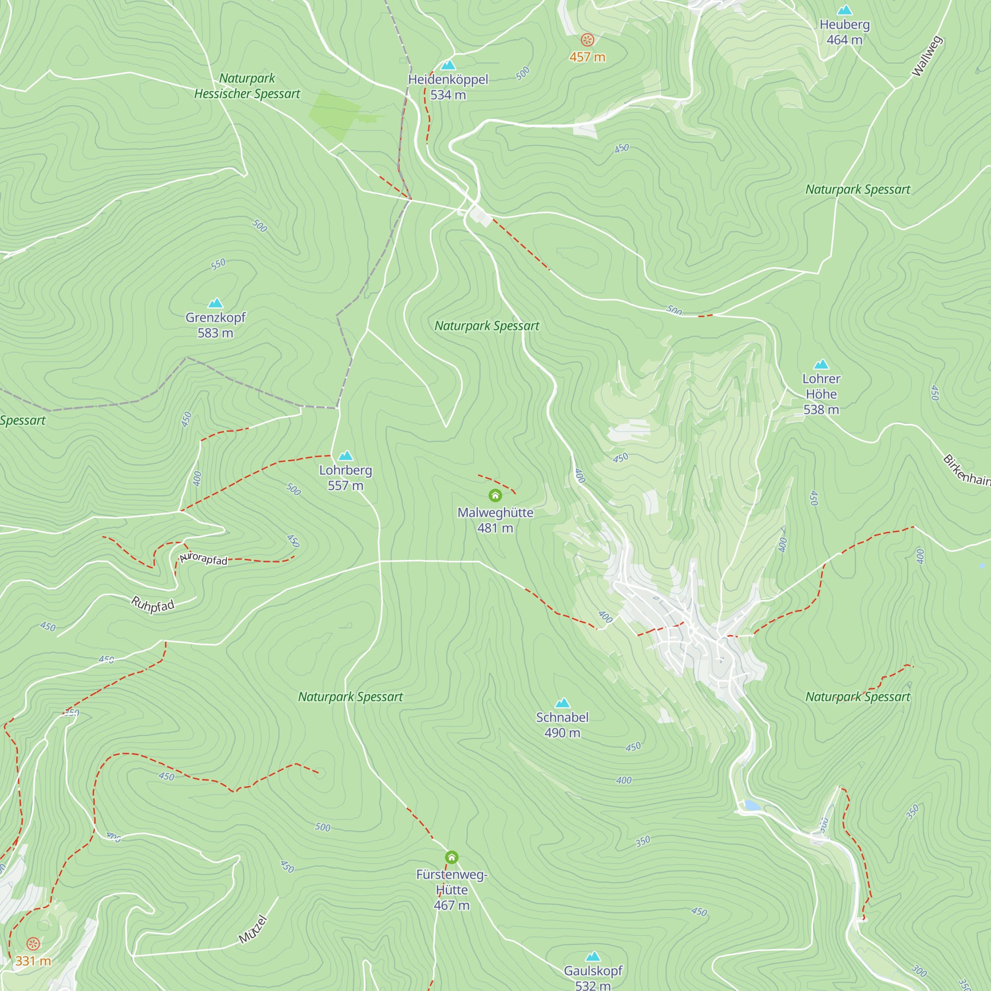 Malweghütte map