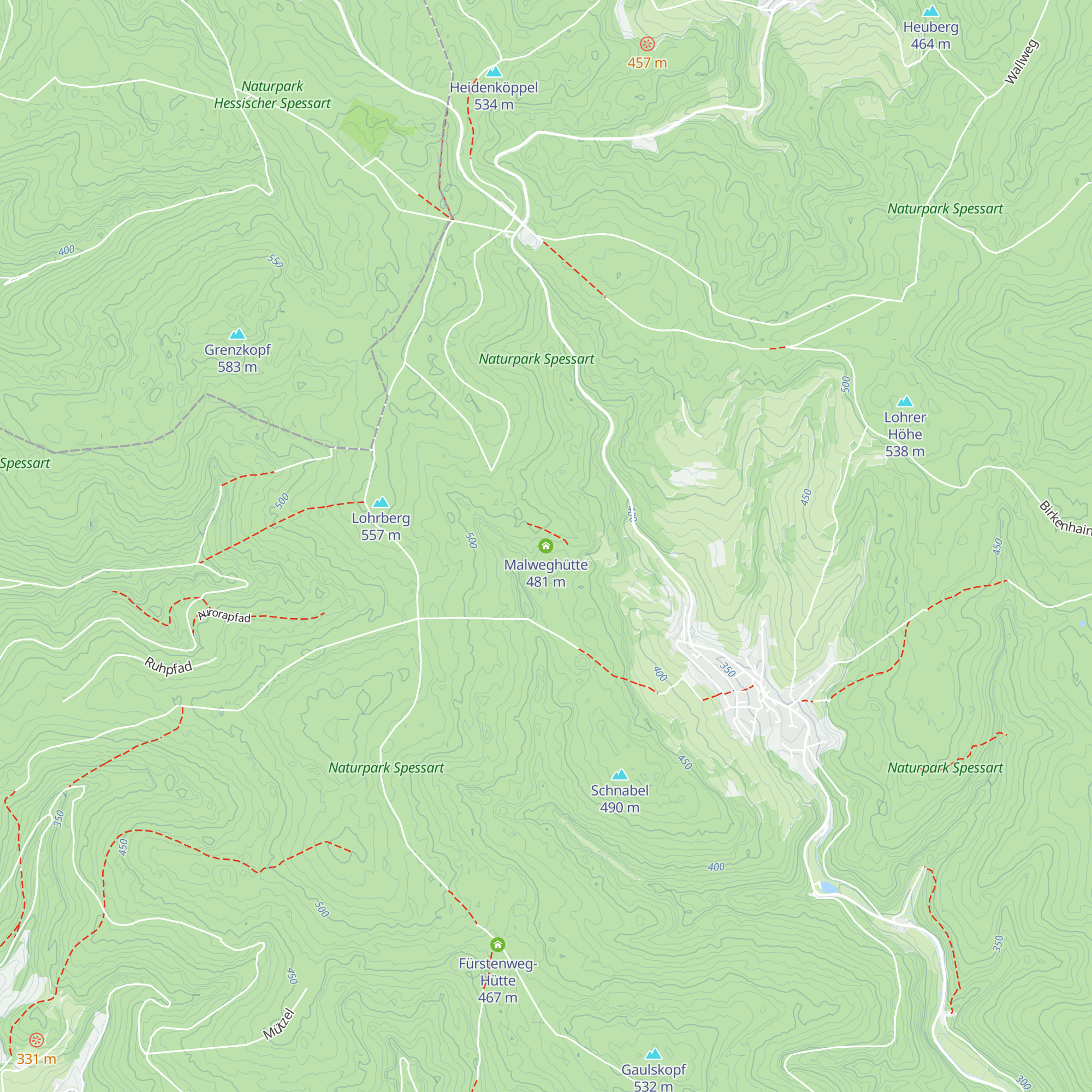 Malweghütte map