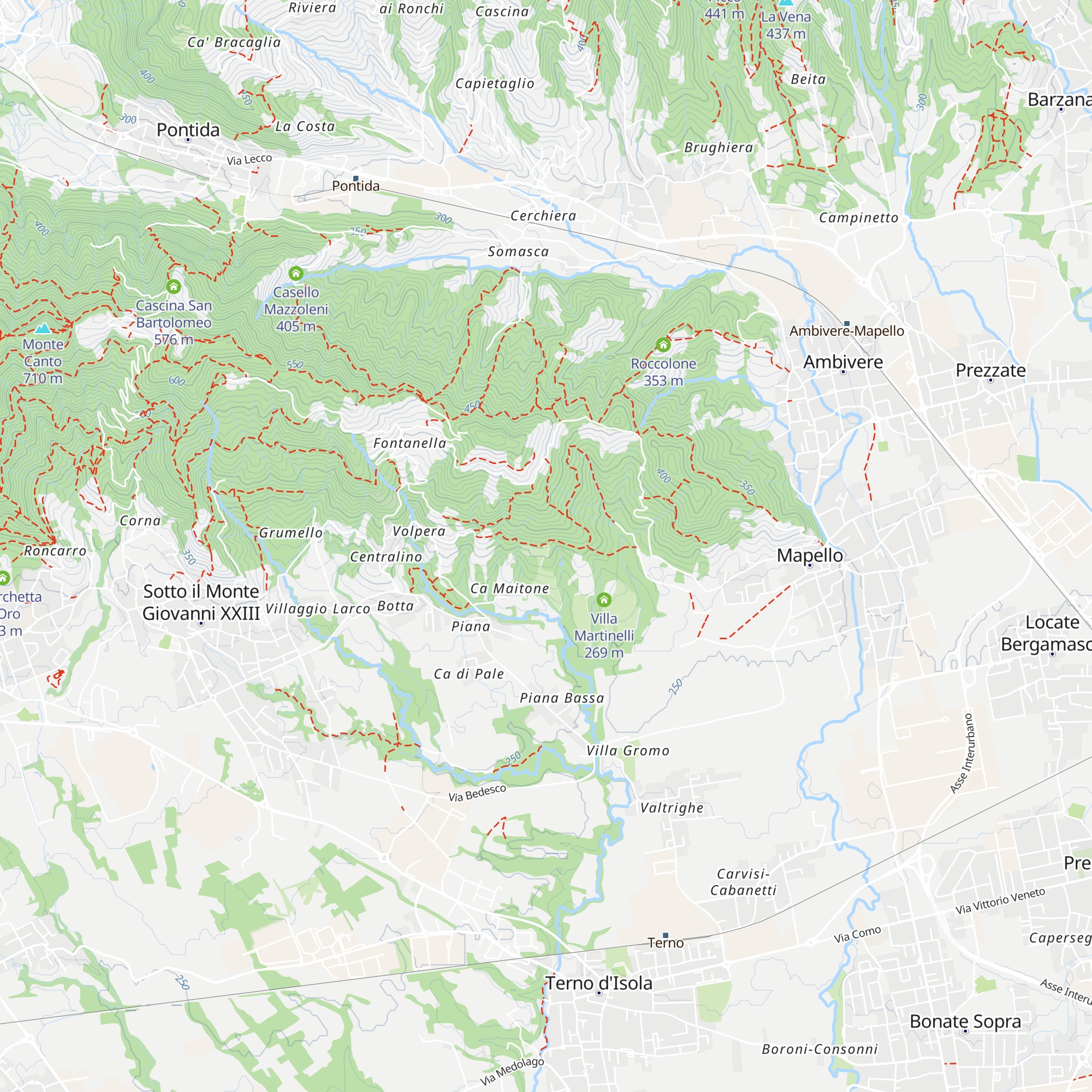 Ca' Bianca map