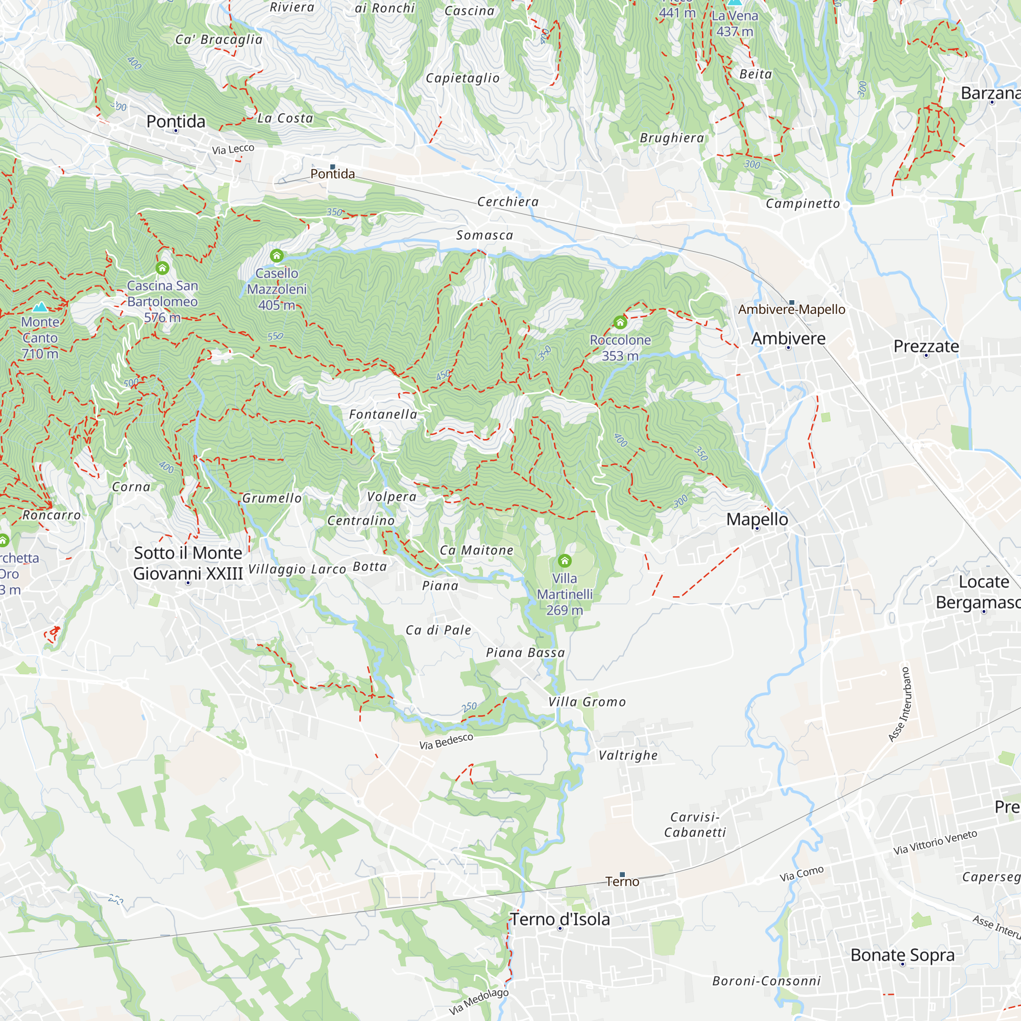 Ca' Bianca map
