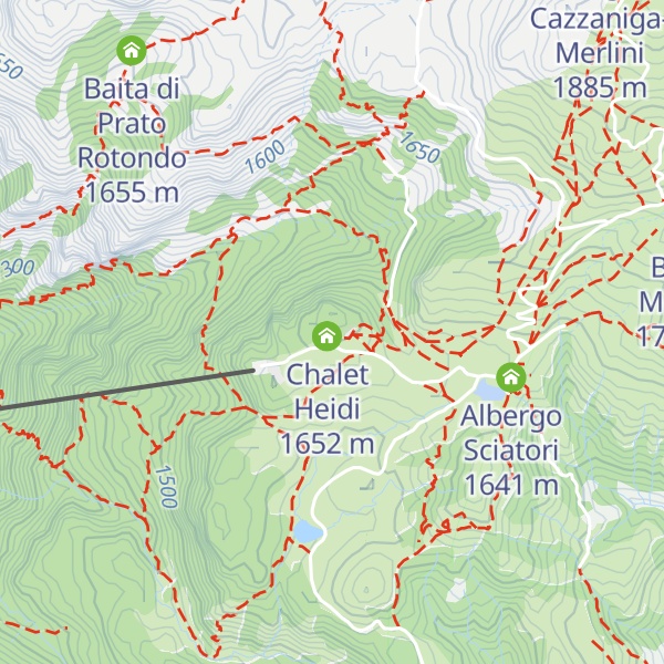 Map of Baita della Luna