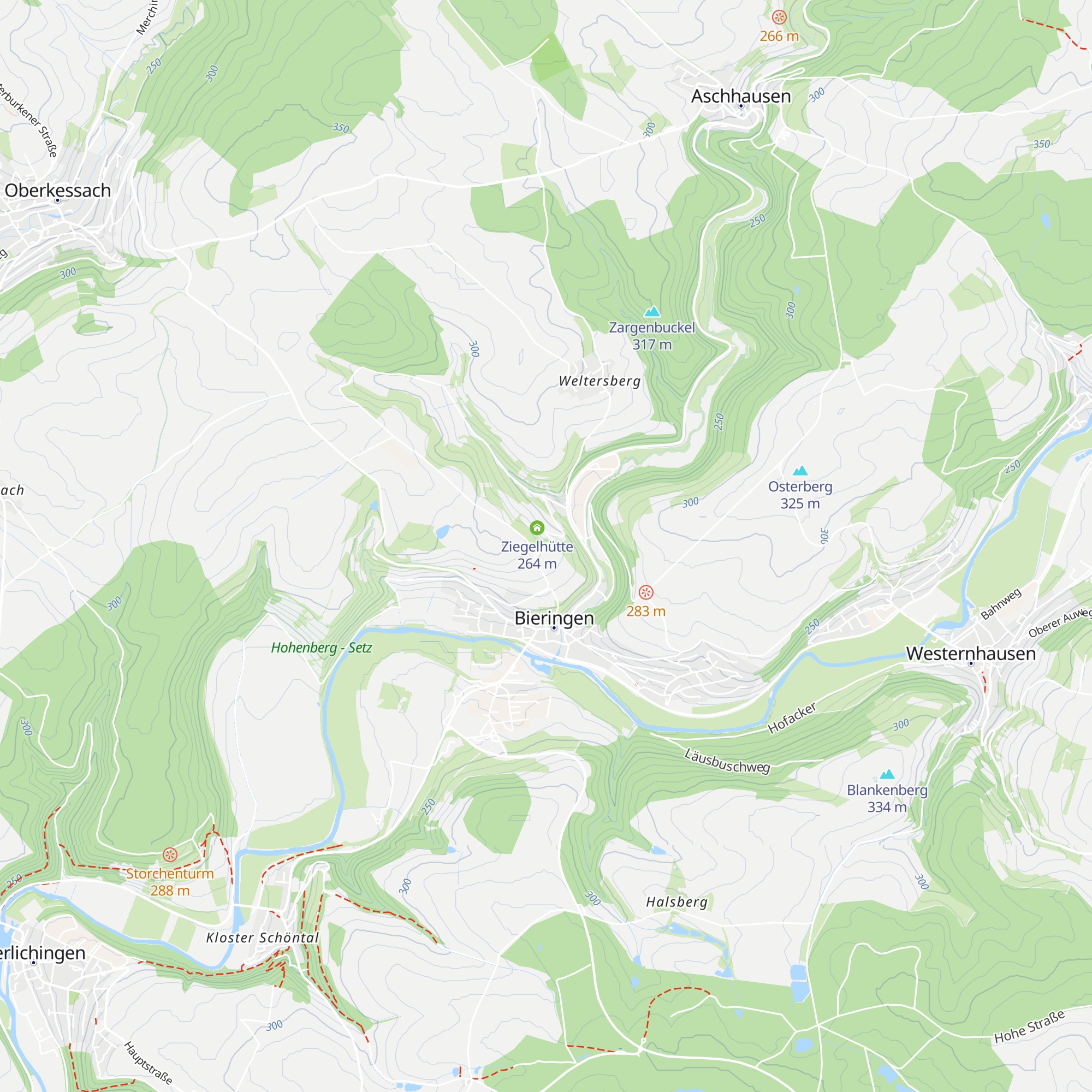Grillhütte Bieringen map