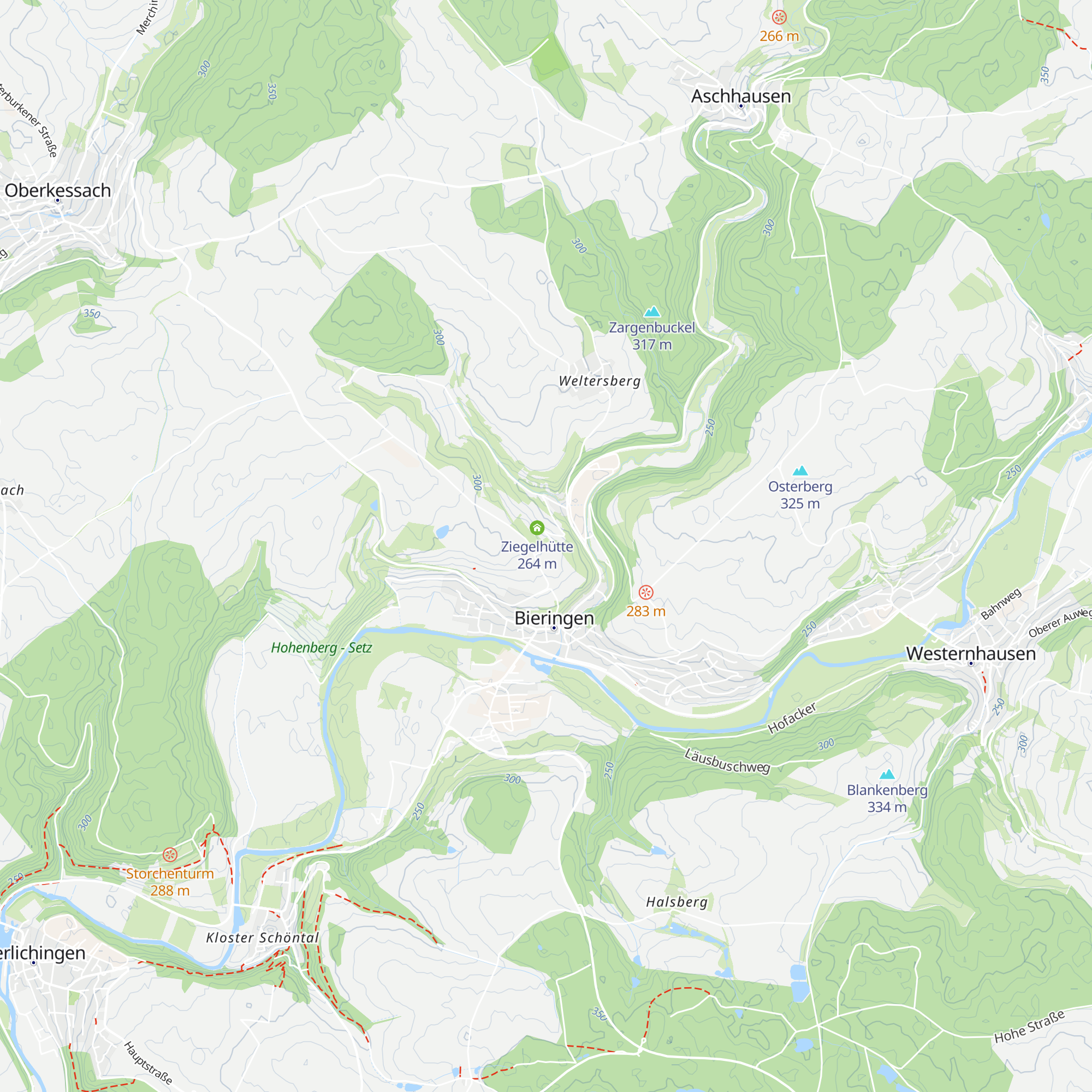 Grillhütte Bieringen map