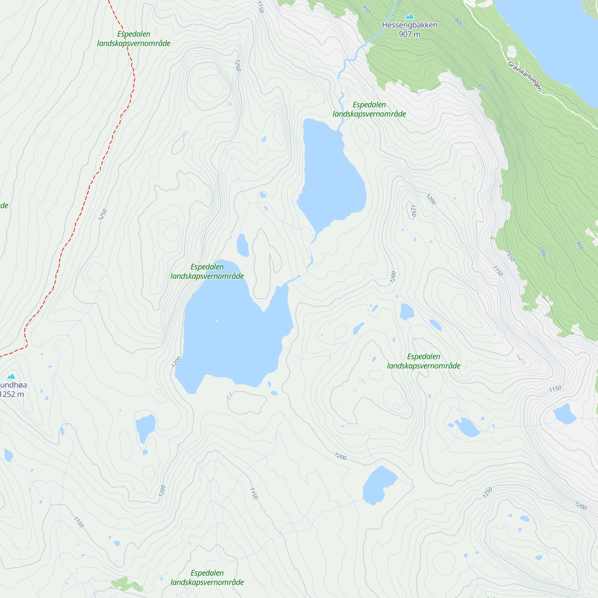 Megrunnsbua map