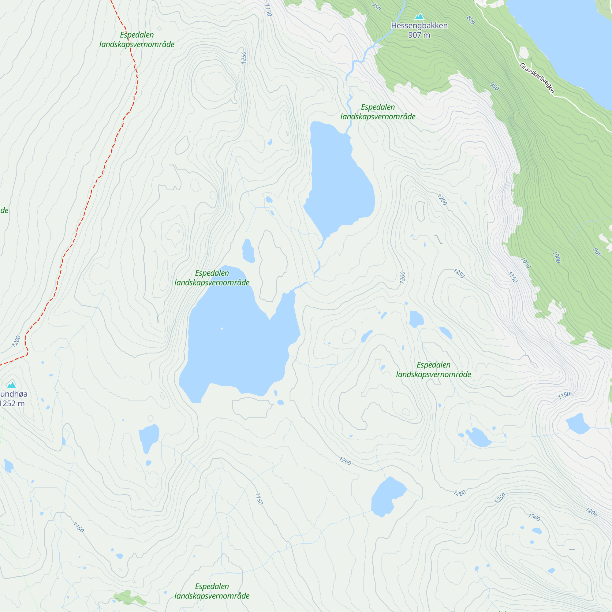 Megrunnsbua map