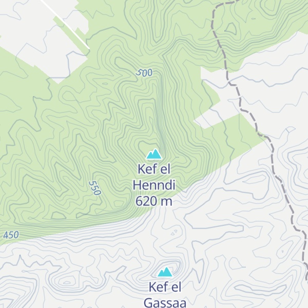 Map of Kef el Henndi