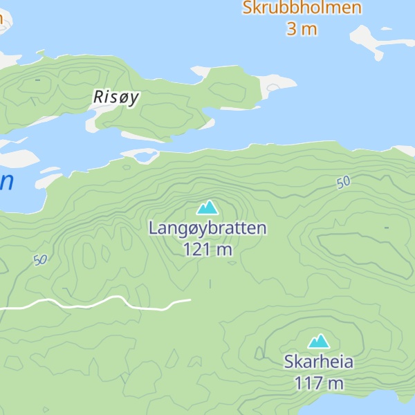 Map of Langøybratten