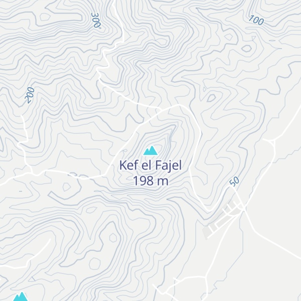 Map of Kef el Fajel