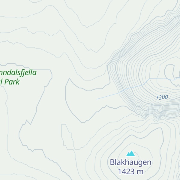 Map of Blakkhaugbua
