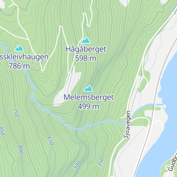 Map of Melemsberget