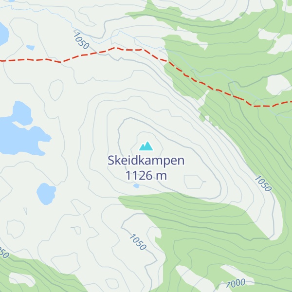 Map of Skeidkampen