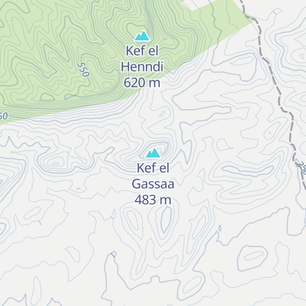 Map of Kef el Gassaa