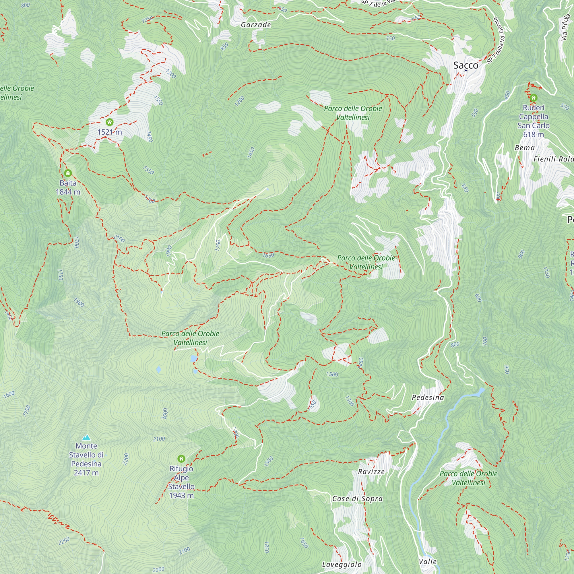 Baita del Prato map