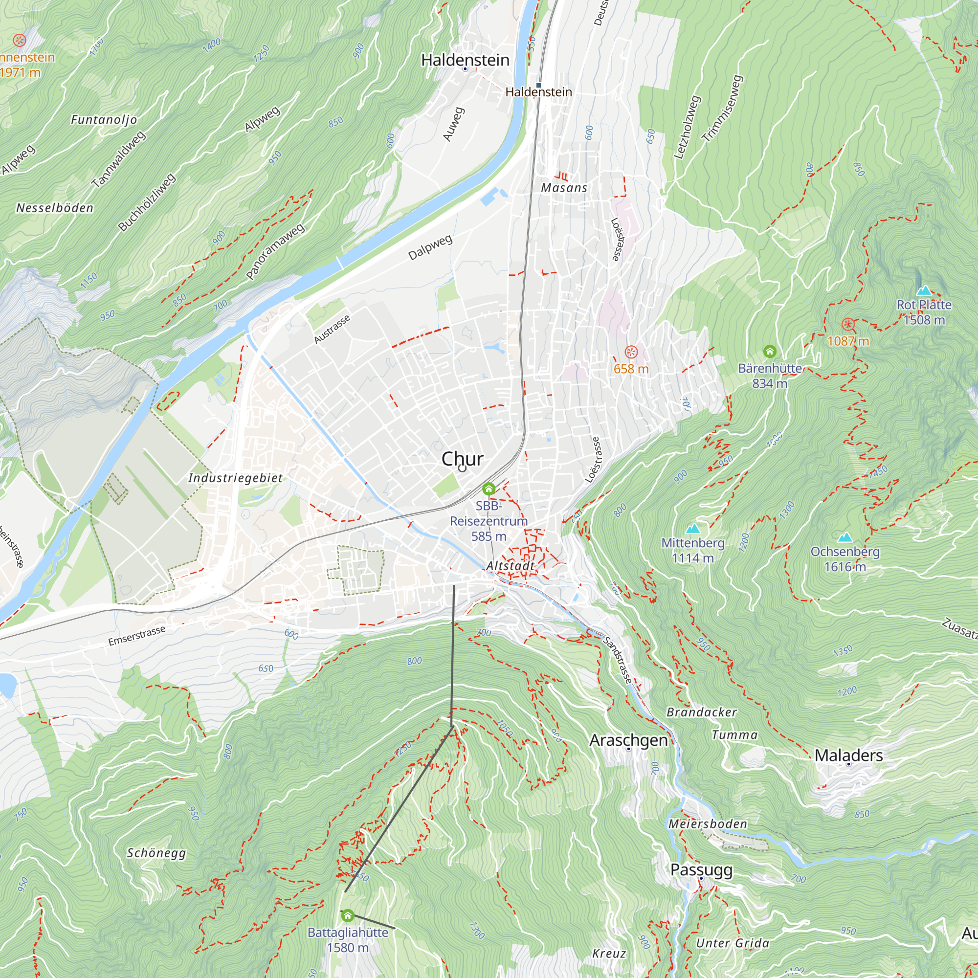 SBB-Reisezentrum map