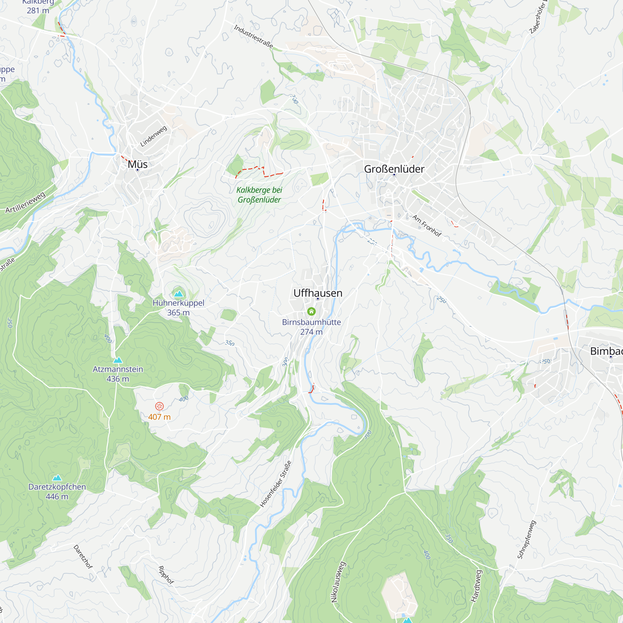 Birnsbaumhütte map