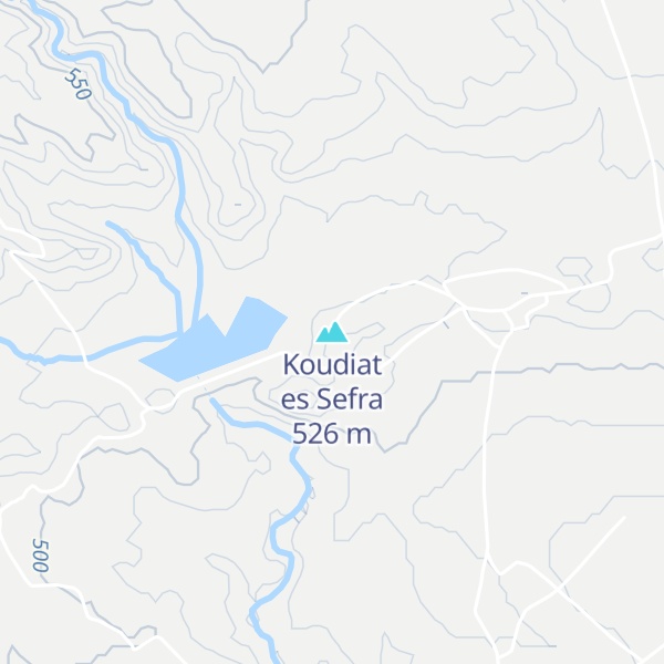 Map of Koudiat es Sefra