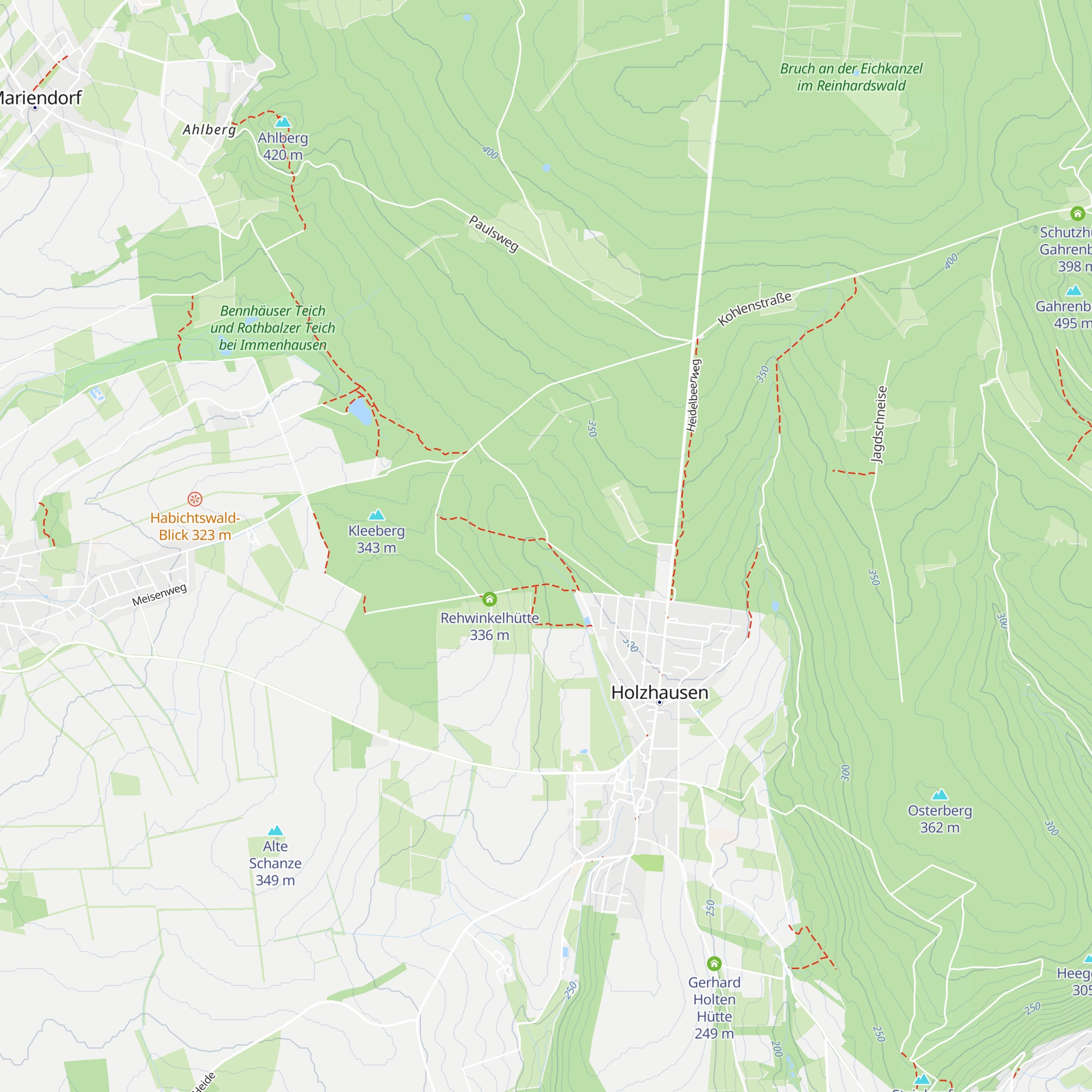 Glück-Auf-Hütte map