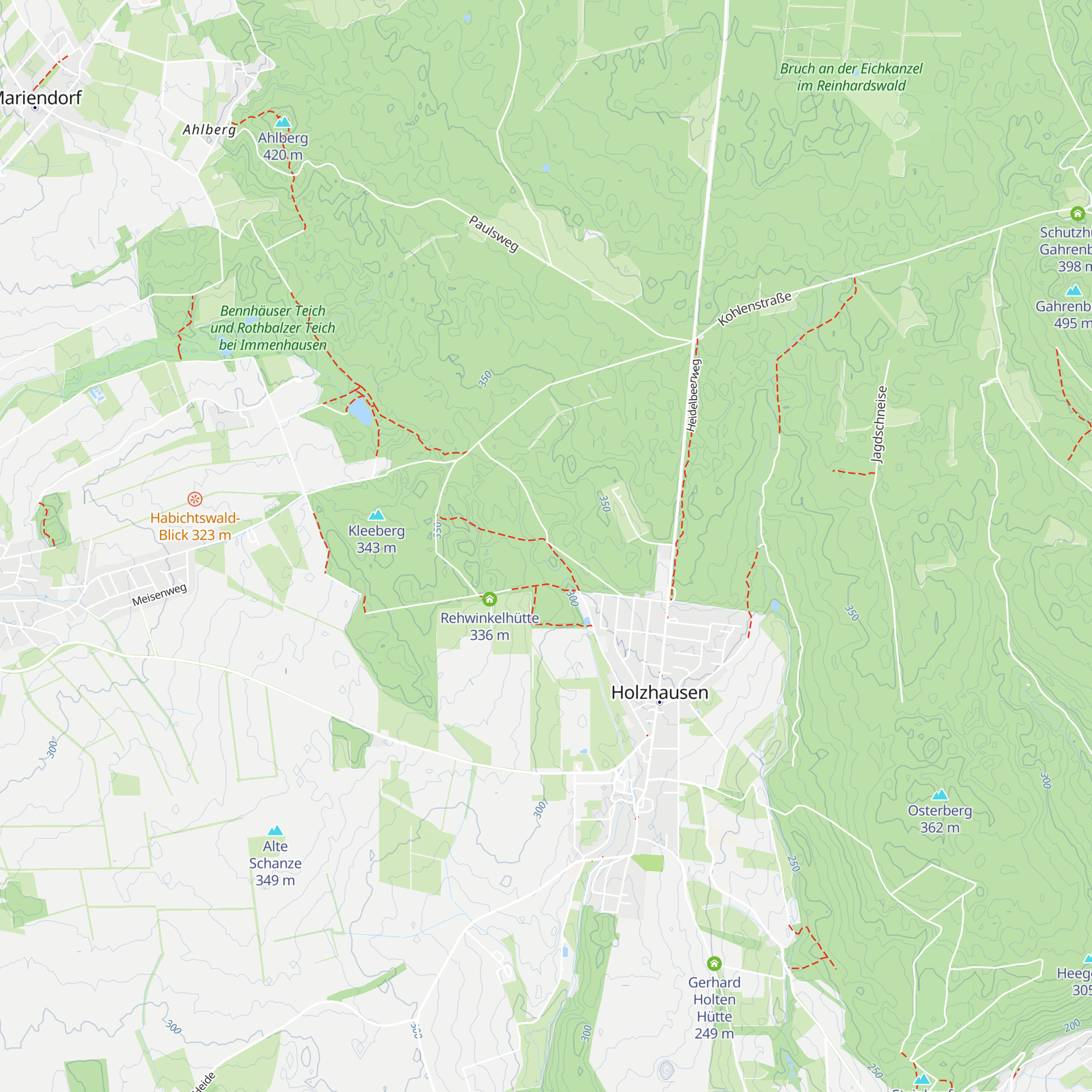 Glück-Auf-Hütte map
