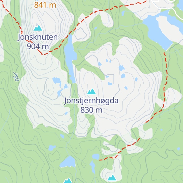Map of Jonstjernhøgda