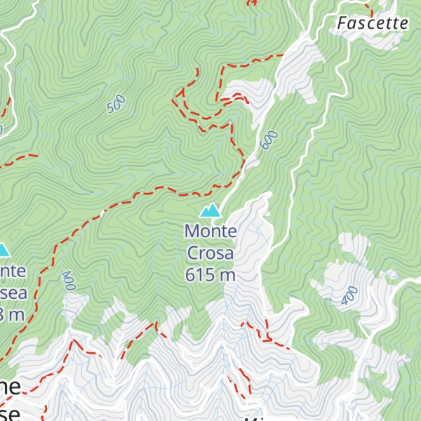 Map of Monte Crosa