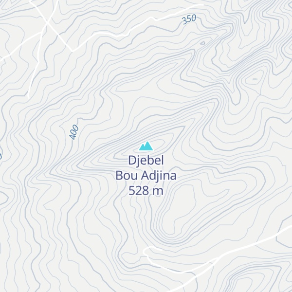 Map of Djebel Bou Adjina
