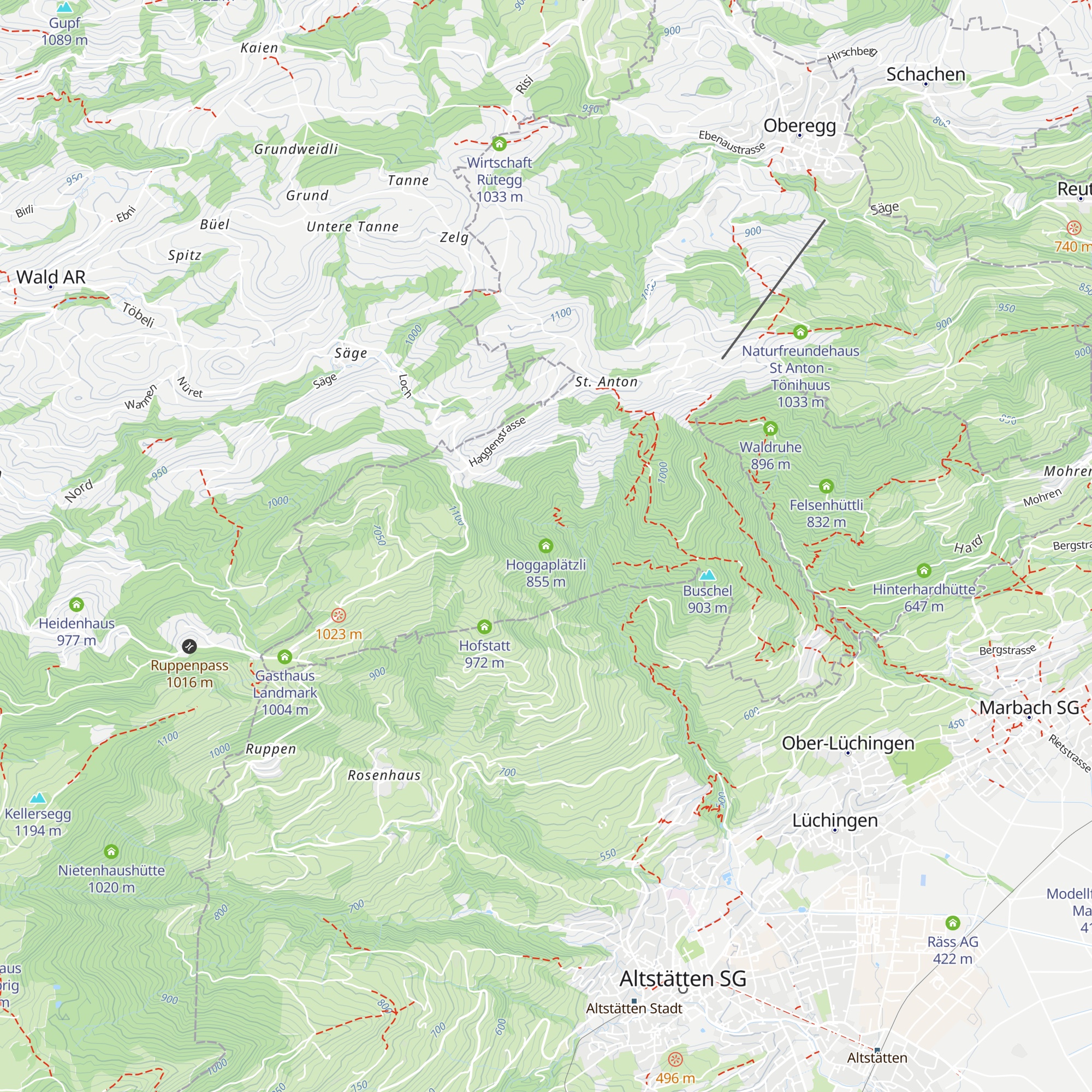 Hoggaplätzli map