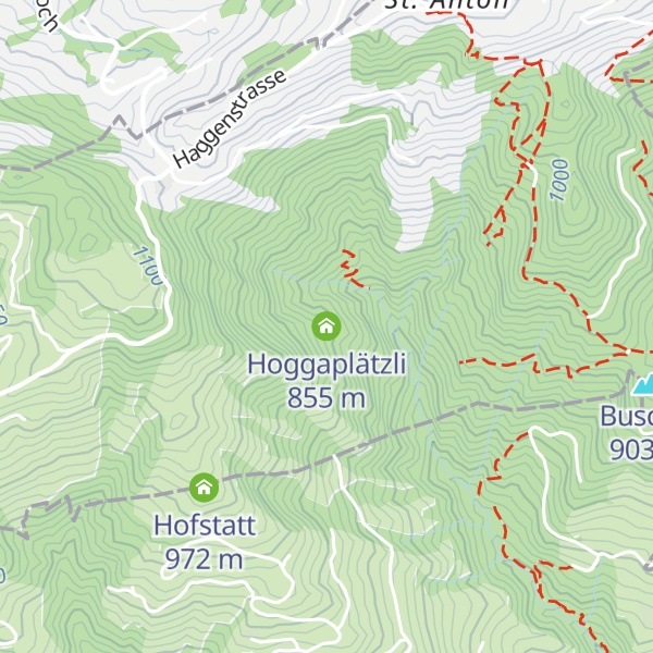 Map of Hoggaplätzli
