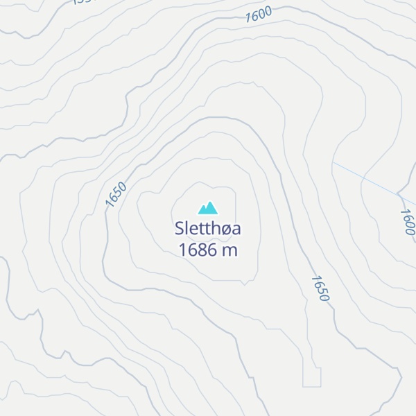Map of Sletthøa