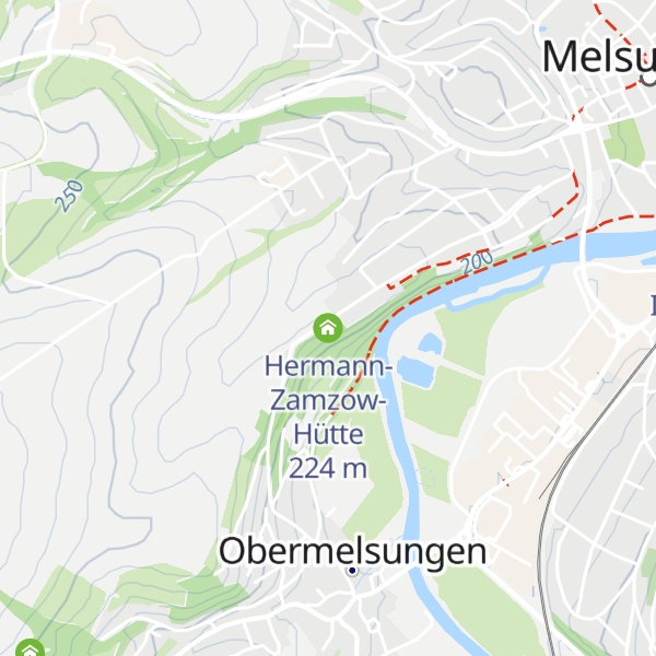 Map of Hermann-Zamzow-Hütte