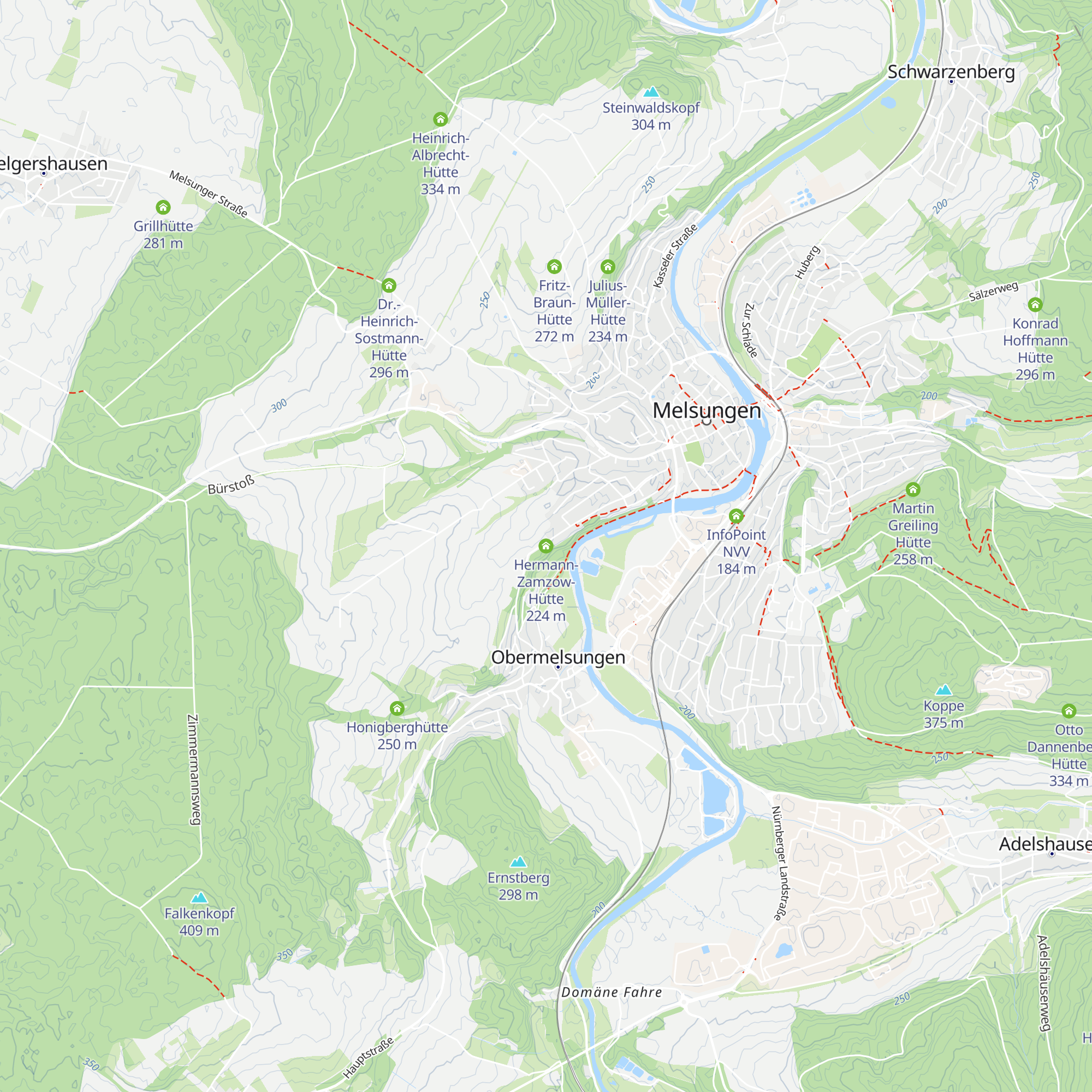 Hermann-Zamzow-Hütte map