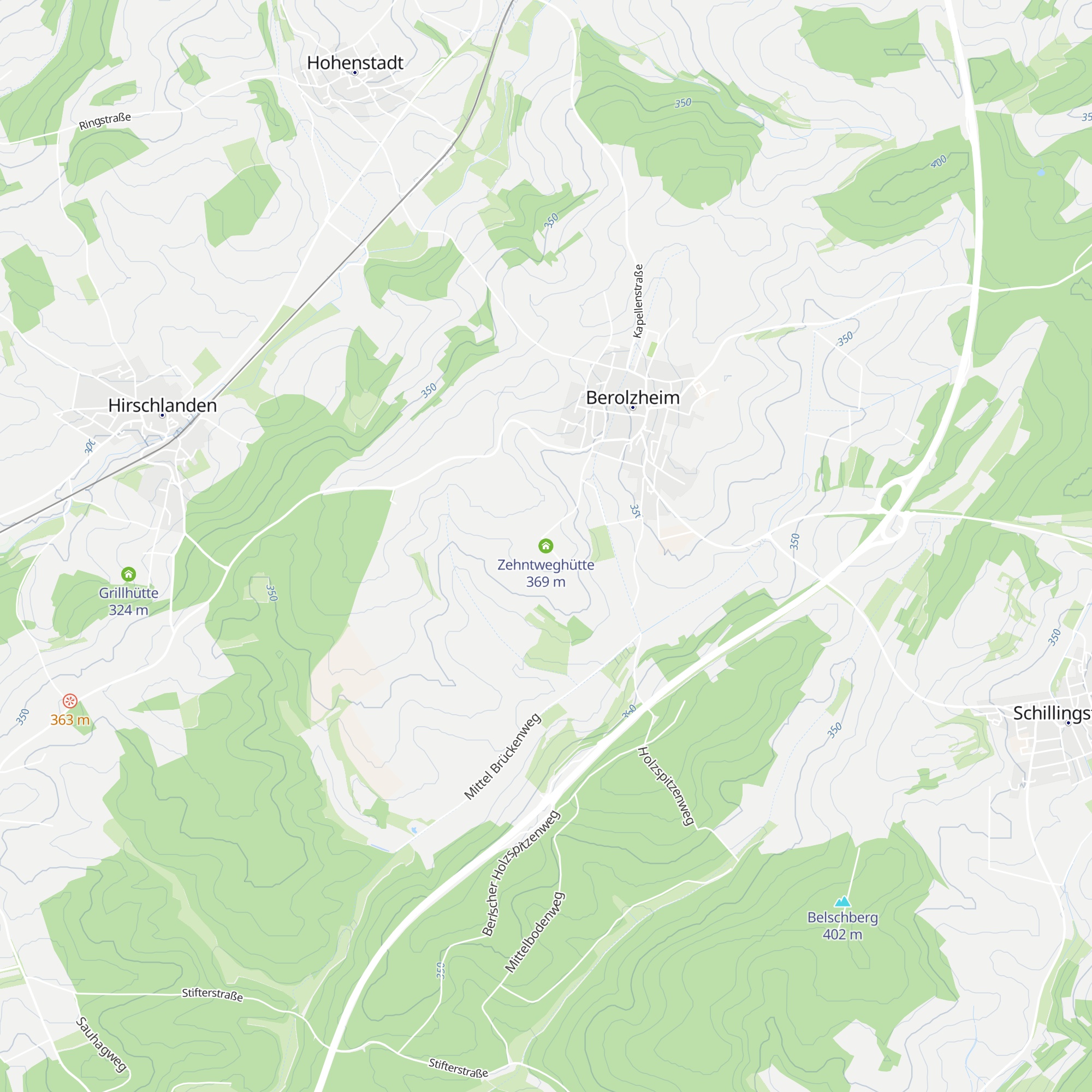 Zehntweghütte map
